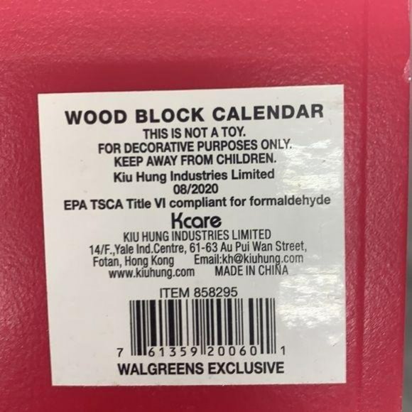 Disney‎ Mickey and Minnie Wood Block Calender - Picture 5 of 6